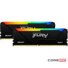 Оперативная память 16 Gb 3600 MHz Kingston FURY Beast RGB XMP Black (KF436C17BB2AK2/16)