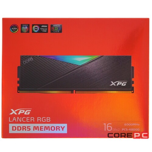 Оперативная память 32 Gb 6000 MHz ADATA LANCER RGB (AX5U6000C4016G-DCLARBK)