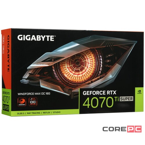 Видеокарта Gigabyte (GV-N407TSWF3MAX OC-16GD) GeForce RTX 4070 Ti SUPER 16GB WINDFORCE MAX OC