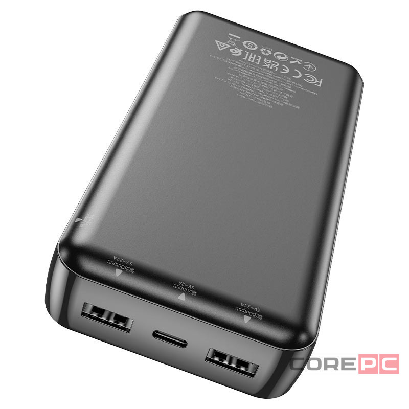 Powerbank Hoco J100A 20000mAh 2USB 2.1A черный