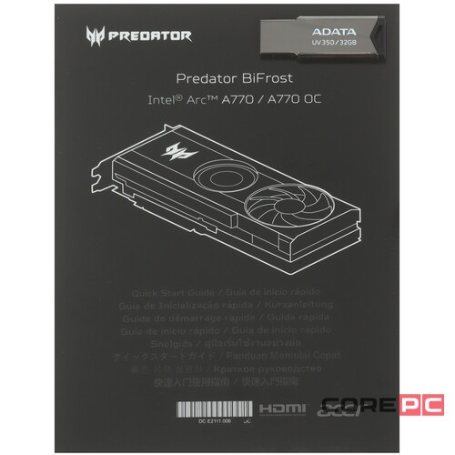 Видеокарта Acer (DP.BKCWW.P02) Intel Arc A770 16GB Predator BiFrost OC