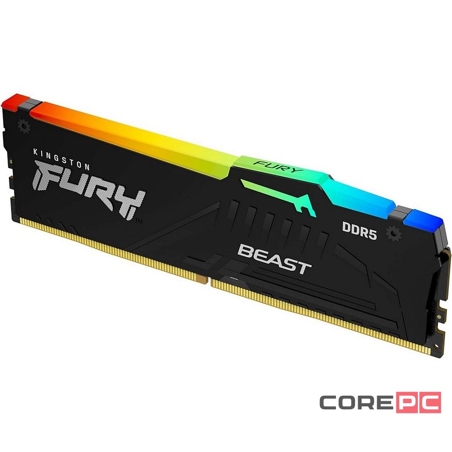 Оперативная память 16 Gb 6000 MHz Kingston FURY Beast RGB Black (KF560C36BBE2A-16)