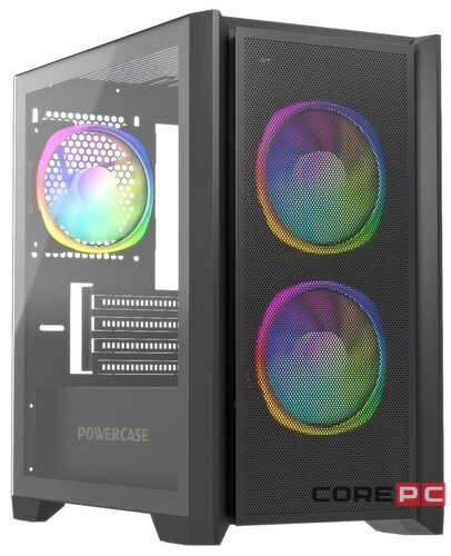 Компьютерный корпус Powercase ALISIO Micro Z3B TG ARGB Black CAMZB-A3