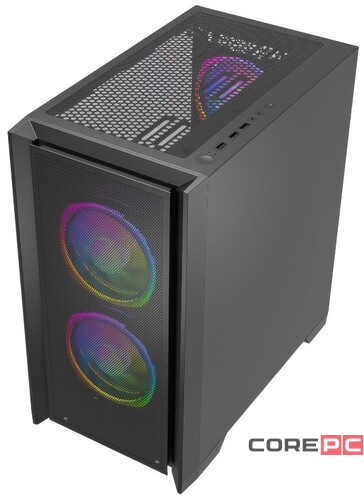 Компьютерный корпус Powercase ALISIO Micro Z3B TG ARGB Black CAMZB-A3