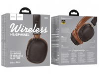 Стереонаушники Bluetooth полноразмерные Hoco W64 коричневые