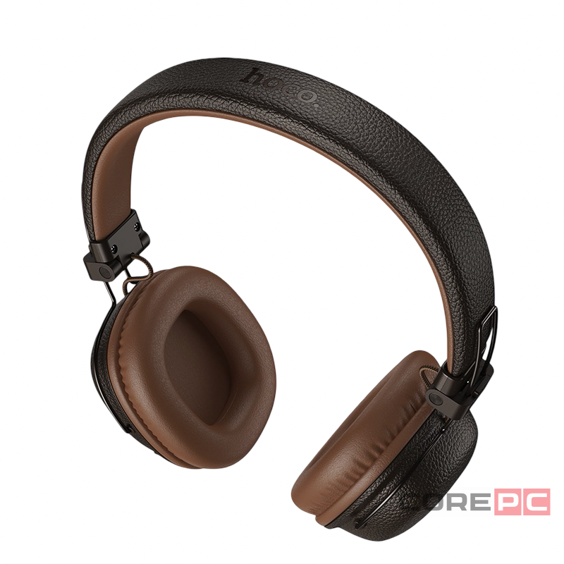 Стереонаушники Bluetooth полноразмерные Hoco W64 коричневые