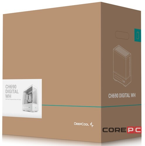 Компьютерный корпус Deepcool CH690 DIGITAL WH White