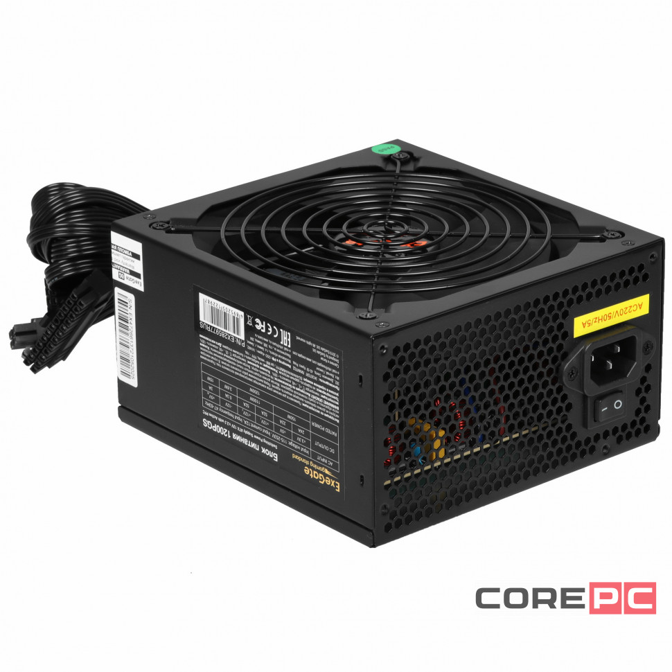 Блок питания ExeGate 1200W GAMING STANDART 1200PGS (EX285977RUS)