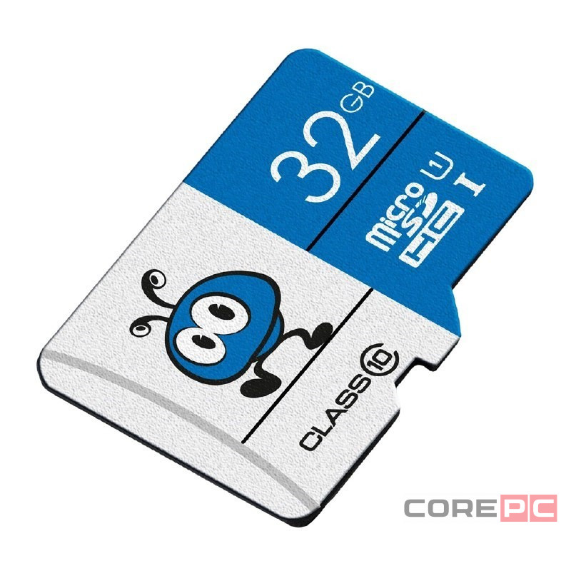 micro SDHC карта памяти Smartbuy 032GB UHS-I BLUE (без адаптеров)