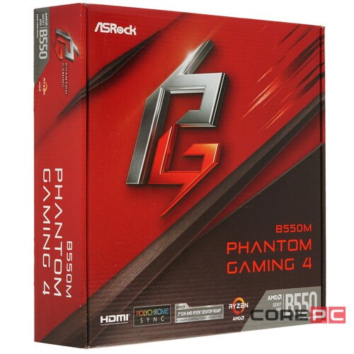 Материнская плата ASRock B550M PHANTOM GAMING 4