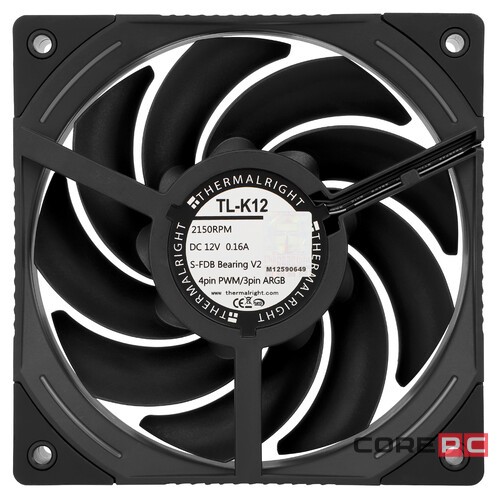 Вентилятор для корпуса Thermalright TL-K12 ARGB (TRTLK12)