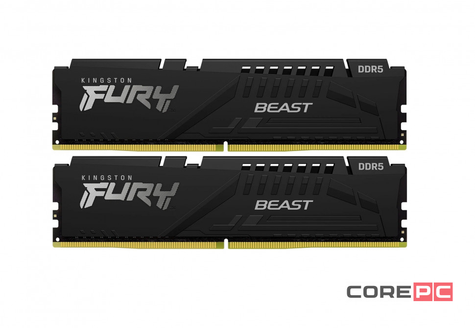 Оперативная память 64 Gb 6000 MHz Kingston FURY Beast Black (KF560C30BBK2-64)