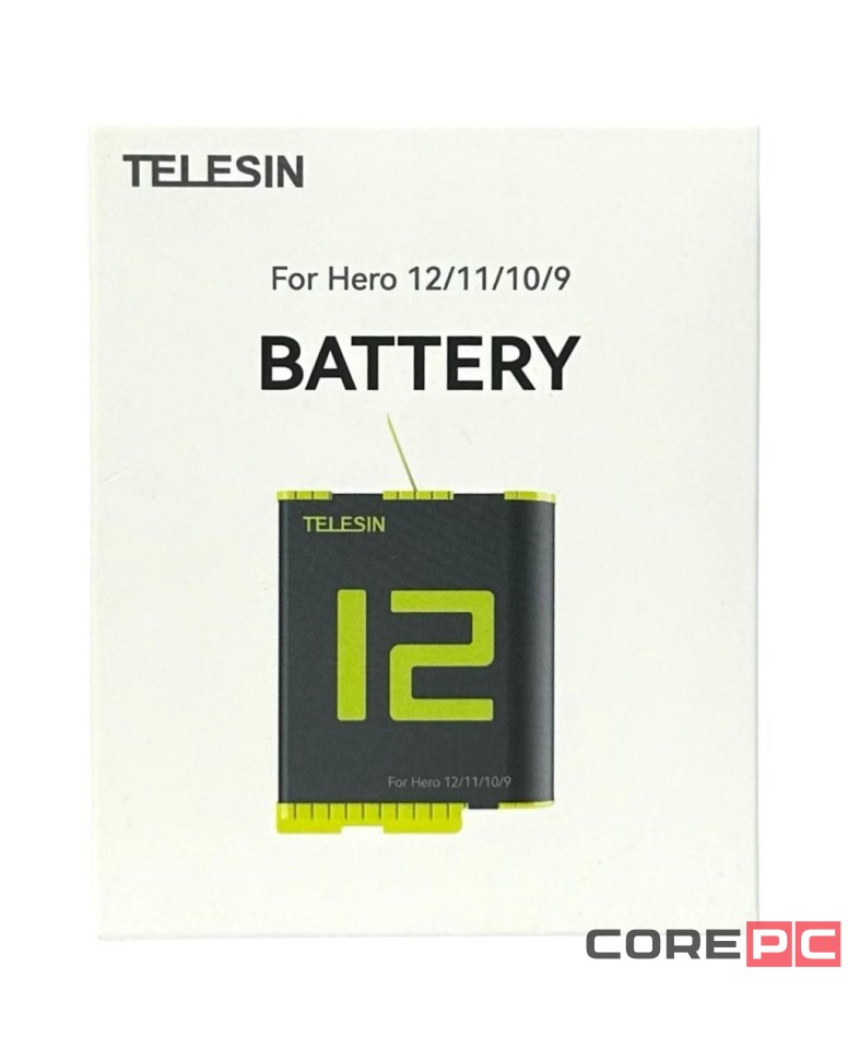 Аккумулятор Telesin GP-BTR-901-B для GoPro Hero 12/11/10/9
