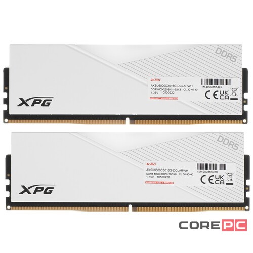 Оперативная память 32 Gb 6000 MHz ADATA XPG LANCER RGB (AX5U6000C3016G-DCLARWH)