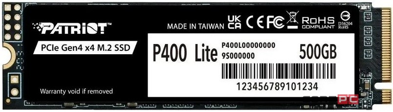 Твердотельный накопитель Patriot 500 Gb P400 Lite (P400LP500GM28H)