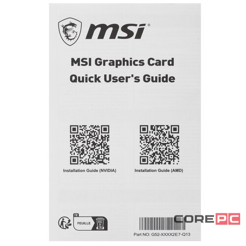 Видеокарта MSI (RTX 4060 VENTUS 2X BLACK) GeForce RTX 4060 8GB VENTUS 2X Black