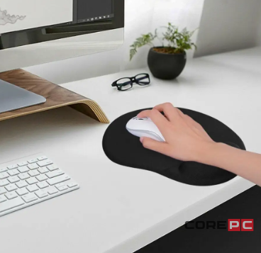 Коврик для мыши с гелевой подушкой под запястье WIWU Mouse Pad (черный) (MP-01)