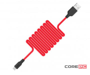 Кабель Hoco X21 Plus USB/Micro-USB 2.4A 100см (красный)