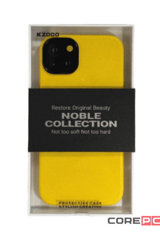 Накладка для i-Phone 14 Plus K-Doo Noble кожаная желтая