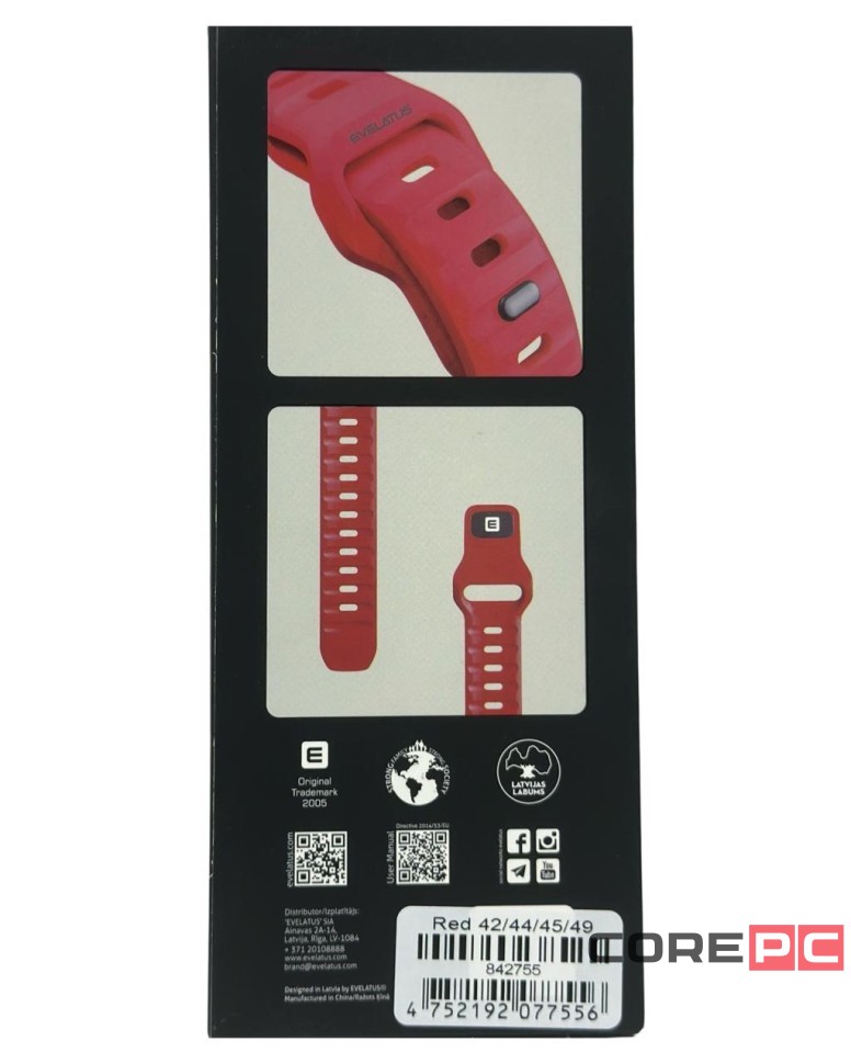 Сменный браслет Evelatus для Apple Watch 42-44-45-49mm малиновый