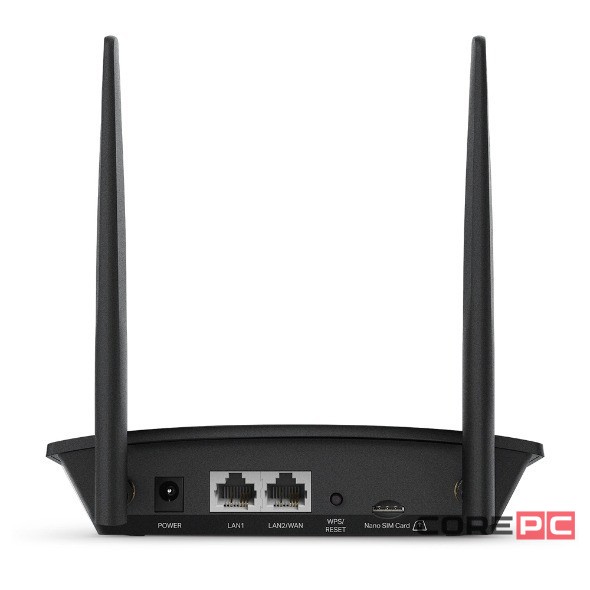 Wi-Fi роутер Tp-Link TL-MR100 N300 10/100BASE-TX/4G cat.4 черный
