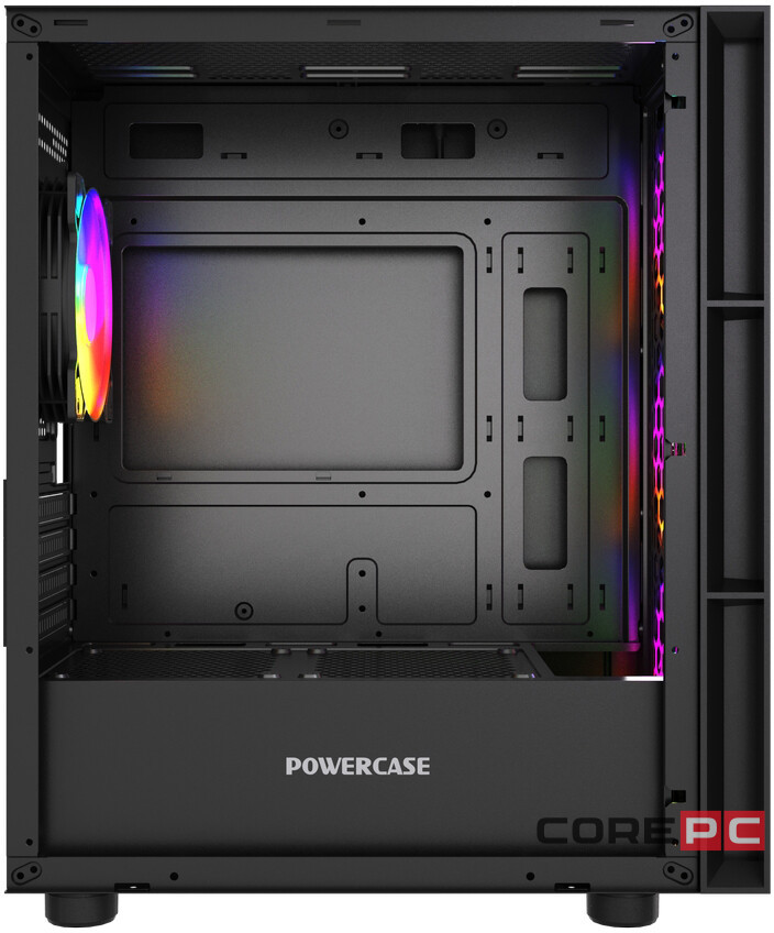 Компьютерный корпус Powercase Mistral Micro EM17 ARGB Black (CMMEM17B-A4)