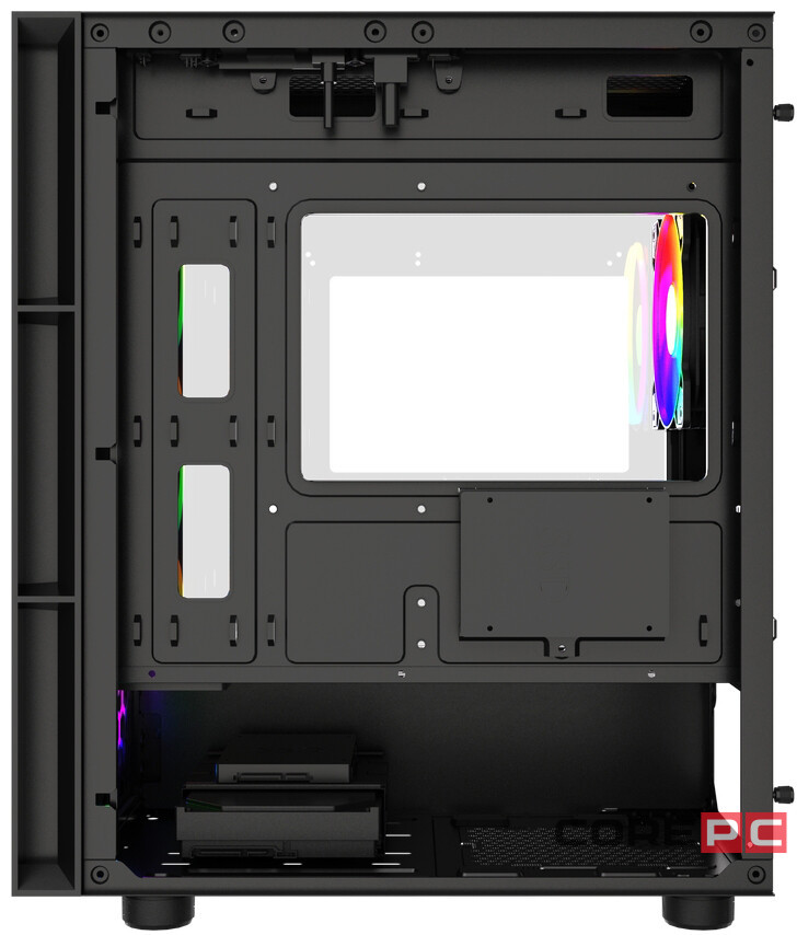 Компьютерный корпус Powercase Mistral Micro EM17 ARGB Black (CMMEM17B-A4)