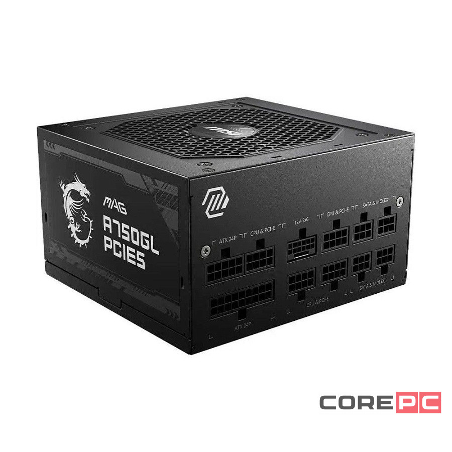 Блок питания MSI 750W MAG A750GL (306-7ZP8B11-CE0) 16 Pin (PCIe 5.1 Connector Cable Details)