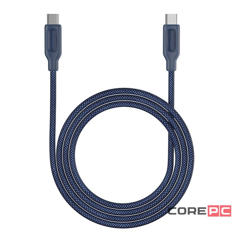 Usb Кабель-зарядка Type-C на Type-C Momax elite 100W DC28B 2м синий