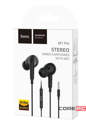 Проводная стерео-гарнитура Hoco M1 Pro Jack 3,5mm (черный)