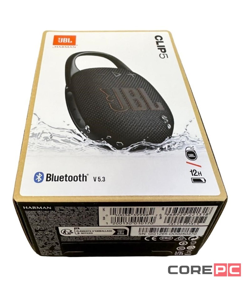 Bluetooth колонка JBL Clip 5 чёрный