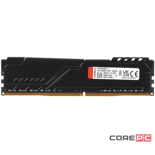 Оперативная память 16 Gb 2666 MHz Kingston FURY Beast Black (KF426C16BB1/16)