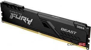 Оперативная память 16 Gb 2666 MHz Kingston FURY Beast Black (KF426C16BB1/16)