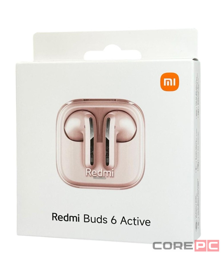 Наушники беспроводные Xiaomi Redmi Buds 6 Active (EU) розовые