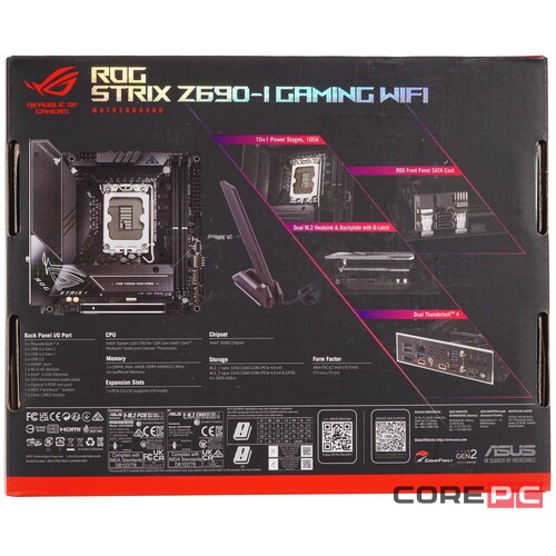 Материнская плата ASUS ROG STRIX Z690-I GAMING WIFI 90MB1910-M0EAY0