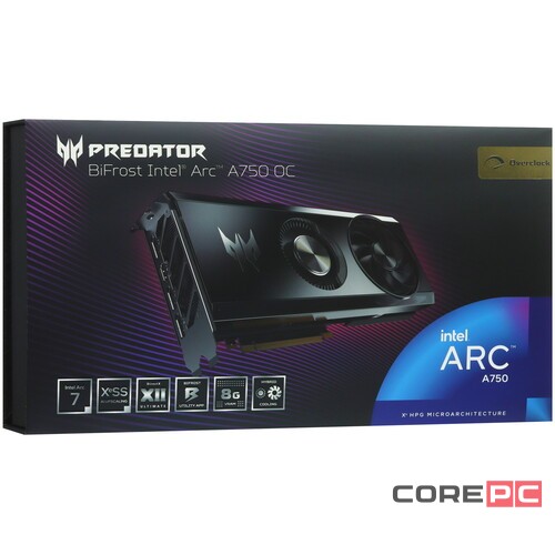 Видеокарта Acer (DP.Z35WW.P01) Intel Arc A750 8GB Predator BiFrost OC