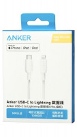 Usb Кабель-зарядка Type-C на Lightning Anker (A81A5P21) 0.9м белый