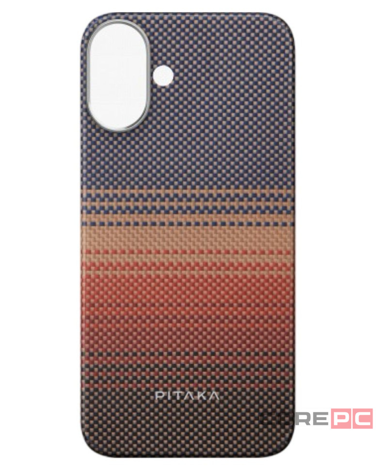 Накладка для i-Phone 16 6.1" Pitaka Tactile Woven case (Sunset)