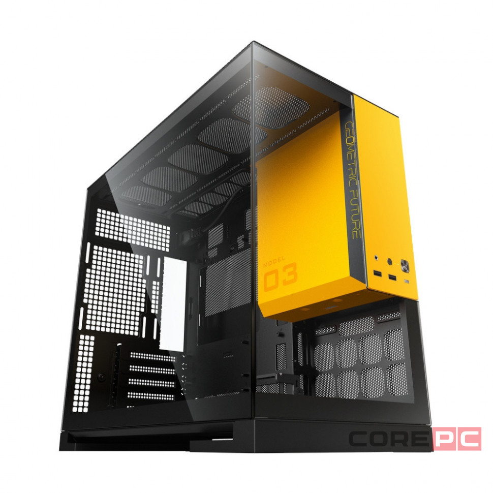 Компьютерный корпус Geometric Future Model 3 TG Black/Yellow (1AM3NZBY00100)