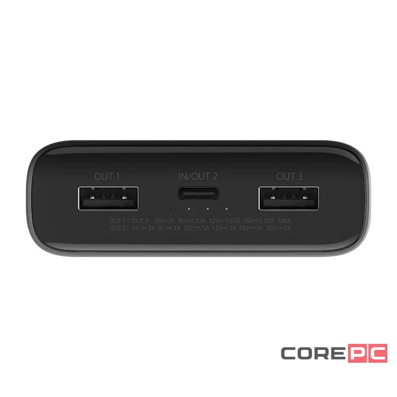 Powerbank Xiaomi 3 20000mAh 2USB/1C 50W VXN4289CN/PB200SZM черный