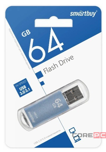 3.0 USB флеш накопитель Smartbuy 64GB V-Cut Blue (SB64GBVC-B3)