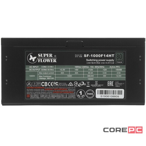 Блок питания Super Flower 1000W LEADEX Titanium SF-1000F14HT