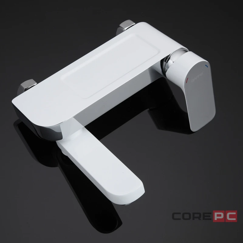 Смеситель для ванны Gappo G3248, рычажное управление, цвет хром/белый