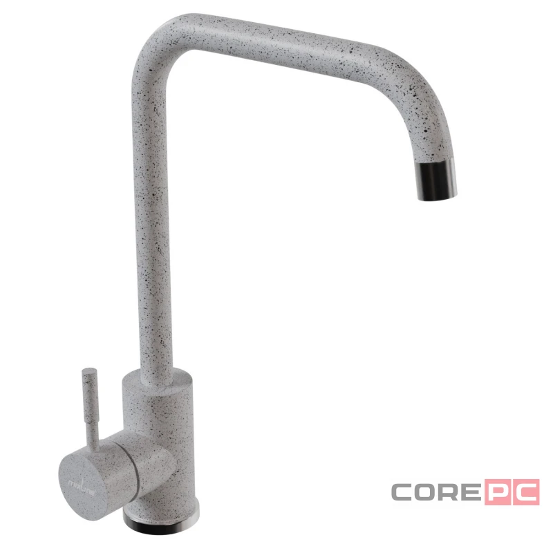 Смеситель для кухни MIXLINE МЛ-ГС12/ML-GS12 (310), рычажное управление, цвет серый