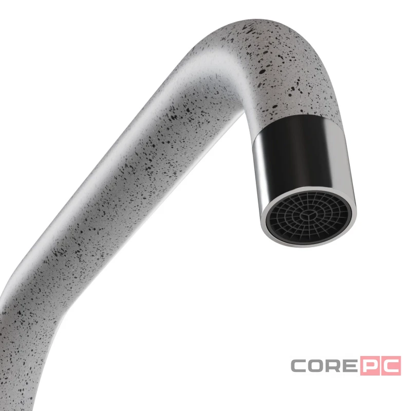 Смеситель для кухни MIXLINE МЛ-ГС12/ML-GS12 (310), рычажное управление, цвет серый