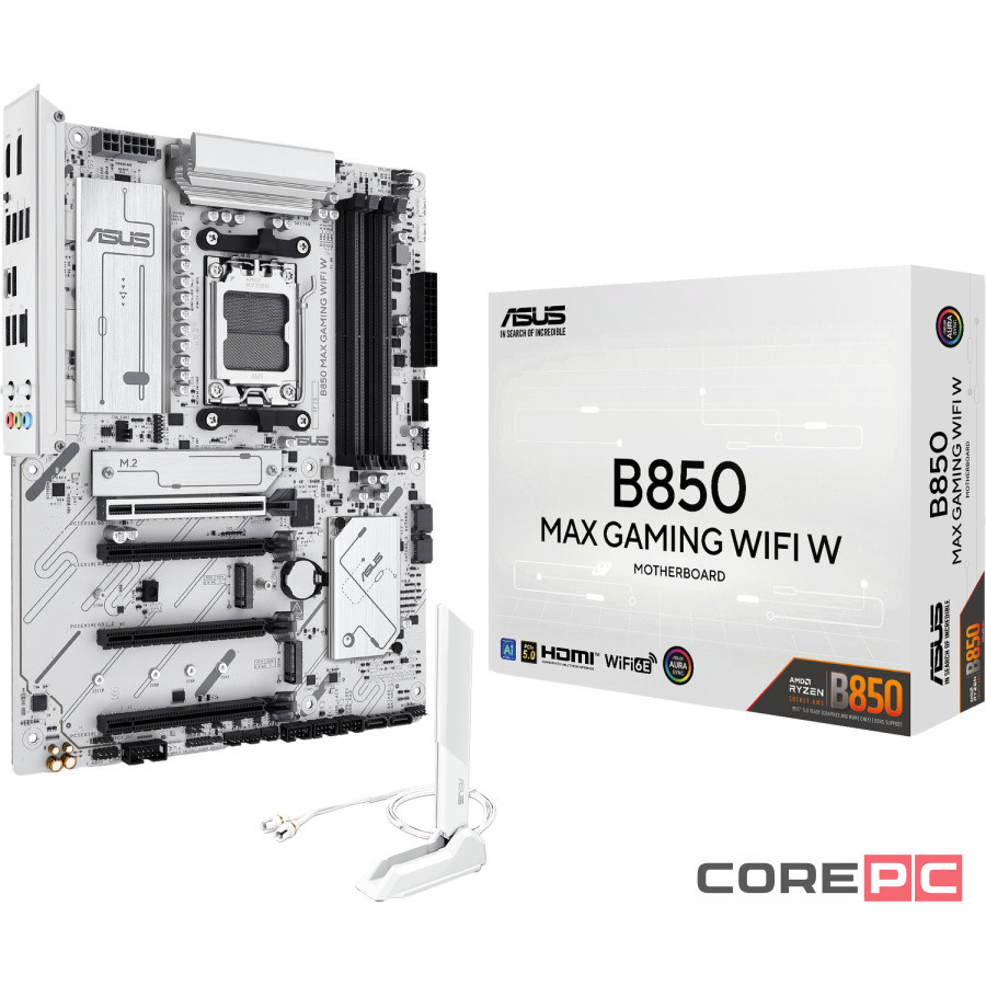 Материнская плата ASUS B850 MAX GAMING WIFI White (90MB1M10-M0EAY0)