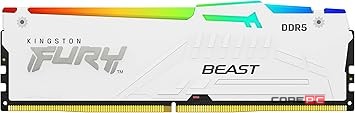 Оперативная память 64 Gb 6000 MHz Kingston FURY Beast RGB White (KF560C30BWAK2-64)