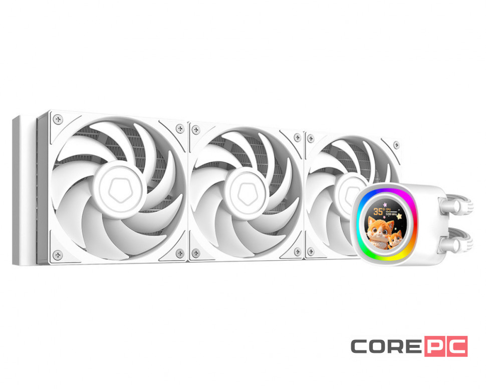 Система жидкостного охлаждения для процессора ID-COOLING FX360 LCD PE ARGB White