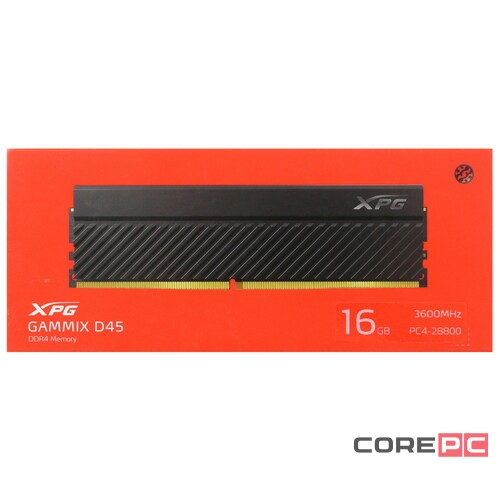 Оперативная память 16 Gb 3600 MHz ADATA GAMMIX Black (AX4U360016G18I-CBKD45G)