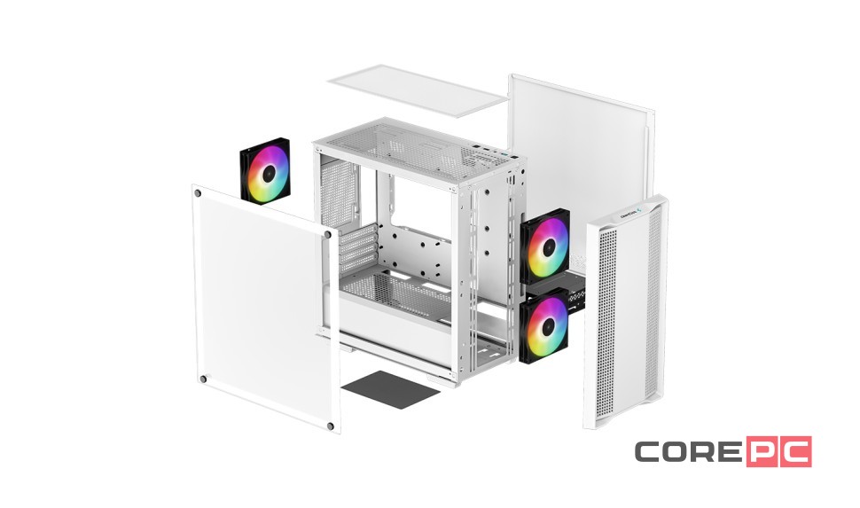 Компьютерный корпус Deepcool CC360 WH TG ARGB White
